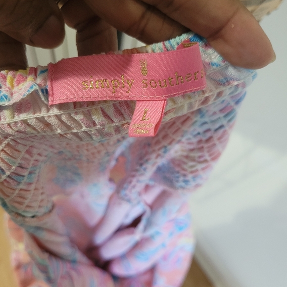 Simply Southern Floral Sleeveless Maxi Dress Large - Picture 4 of 4